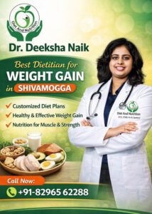 Best Dietitian for Weight Gain in Shivamogga