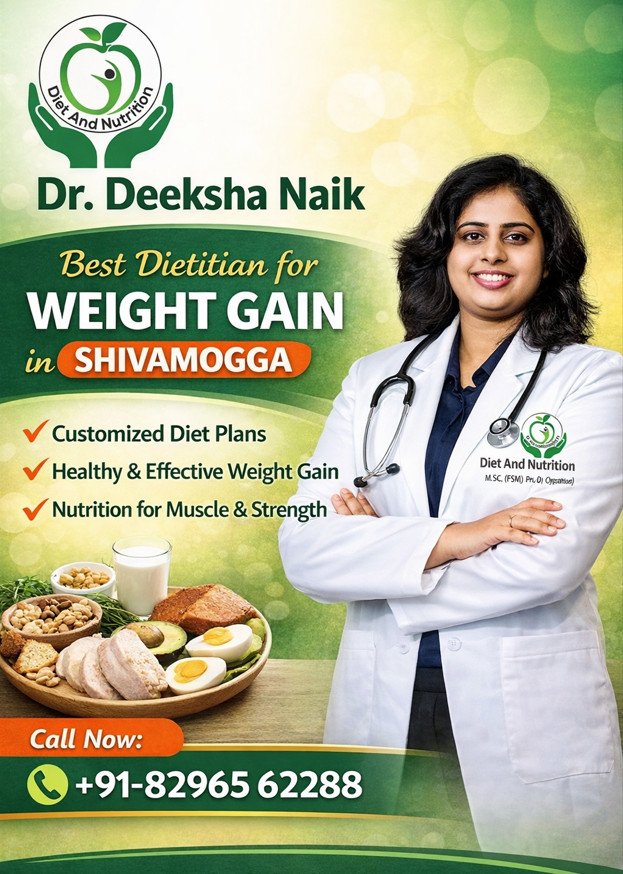 Best Dietitian for Weight Gain in Shivamogga